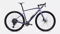 Purple bicycle on a white background