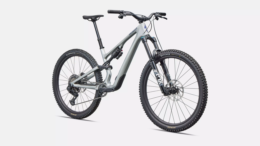 Mountain bike on a light gray background