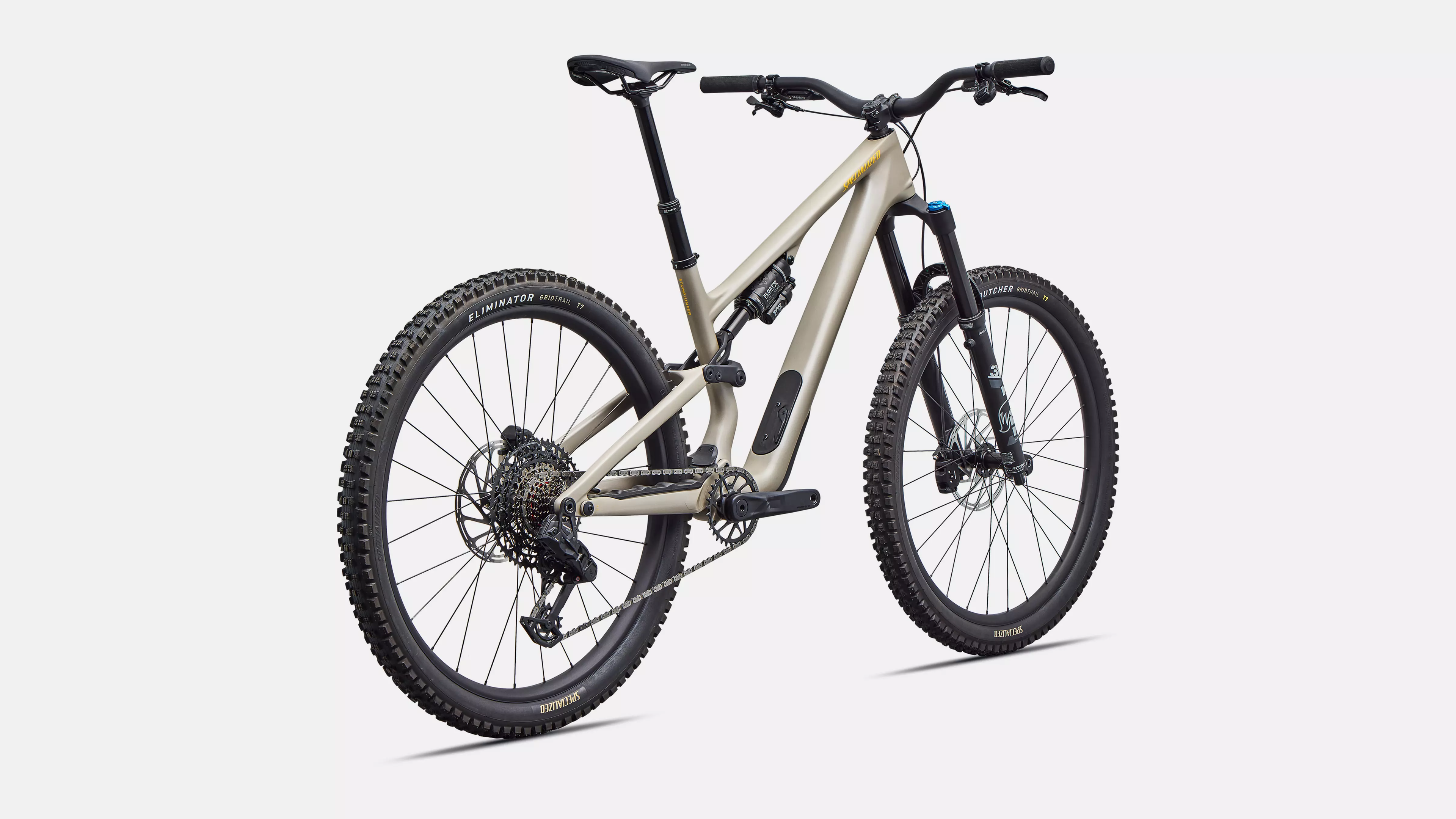 Mountain bike on a light gray background