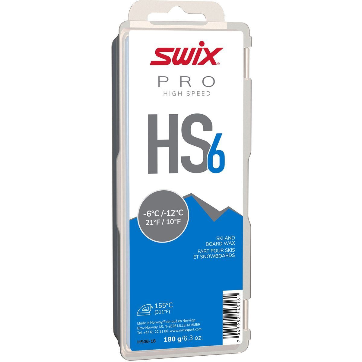 Swix Pro High Speed HS6 packaging on a white background