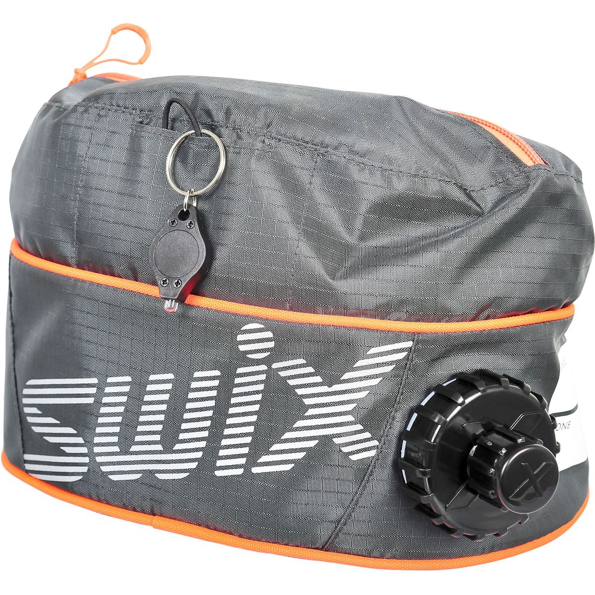Gray bag with orange accents and 'Swix' branding on a white background