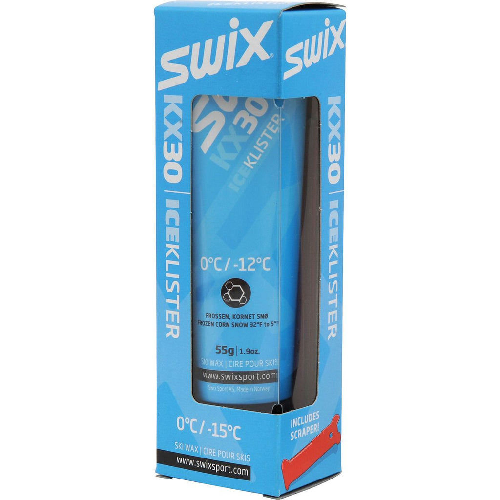 Swix KX30 Ice Klister packaging on a white background