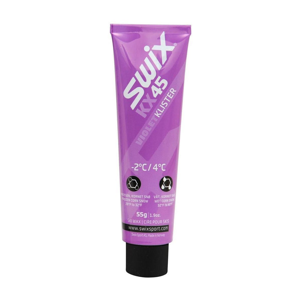 Purple tube of Swix KX 45 on a white background