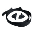 Black strap on a white background