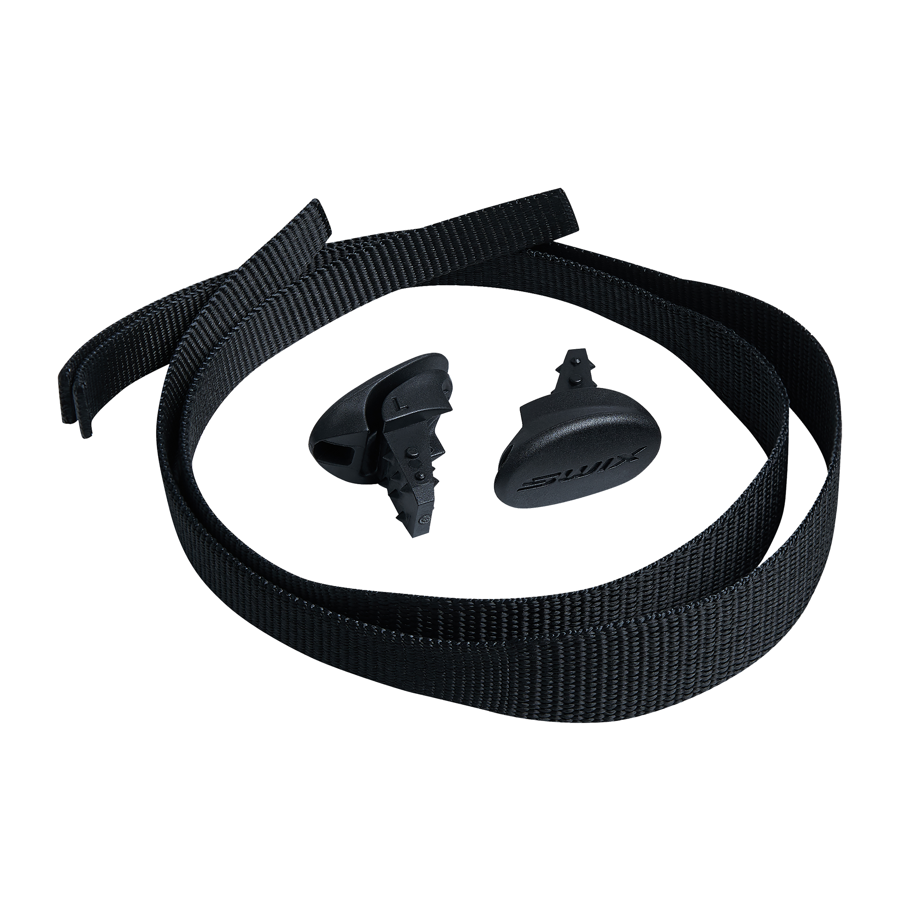 Black strap on a white background