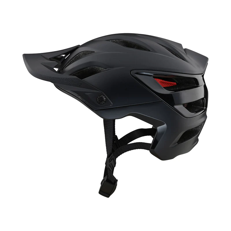 Black helmet on a white background