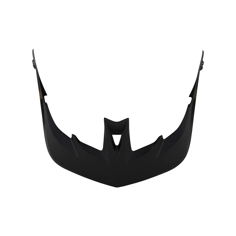 Black helmet visor on a white background