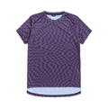 Purple checkered t-shirt on a white background