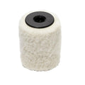 Cylindrical brush with a black center on a white background