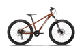 Brown mountain bike with 'Devinci' branding on a white background