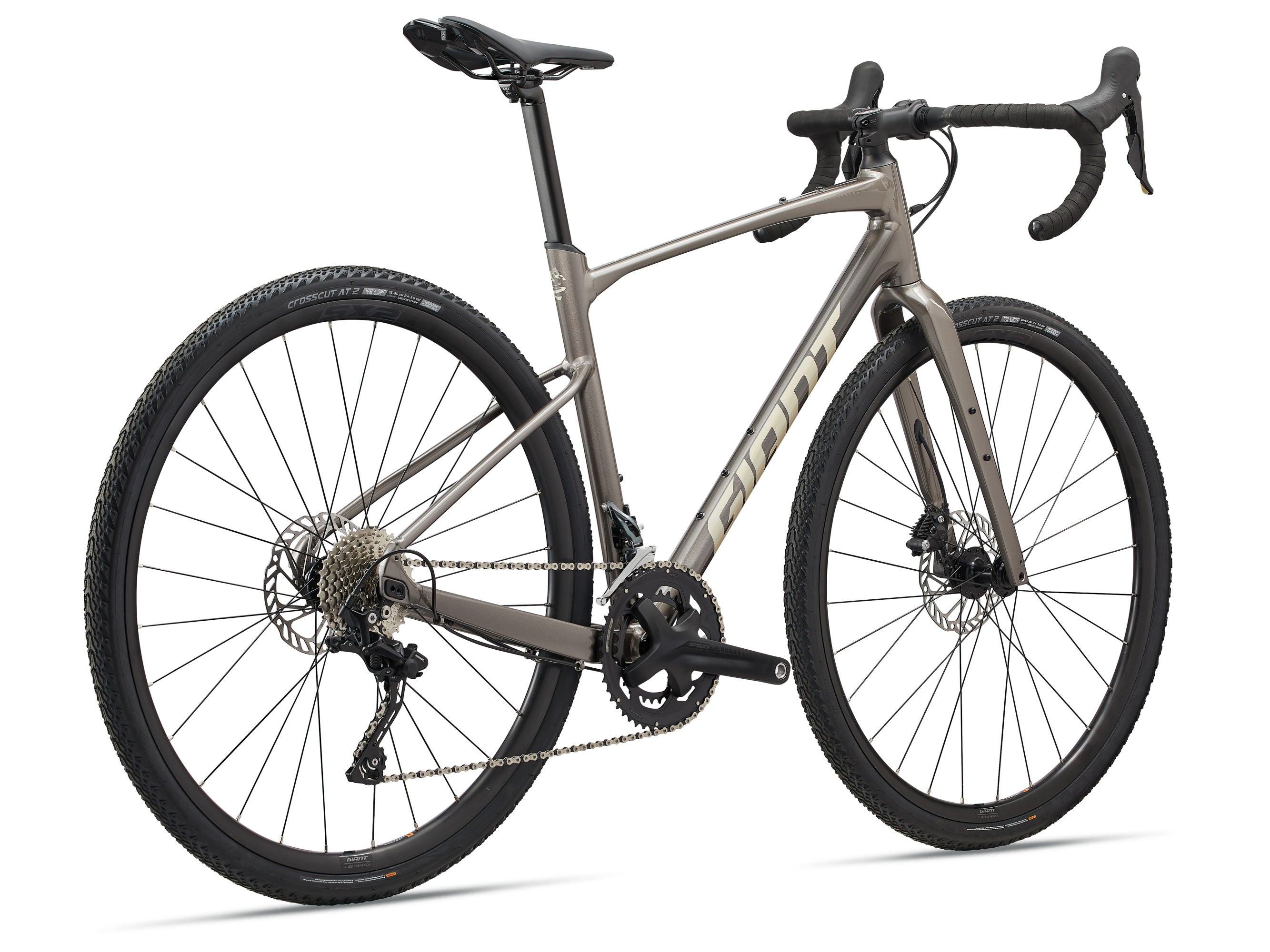 Gray bicycle on a white background