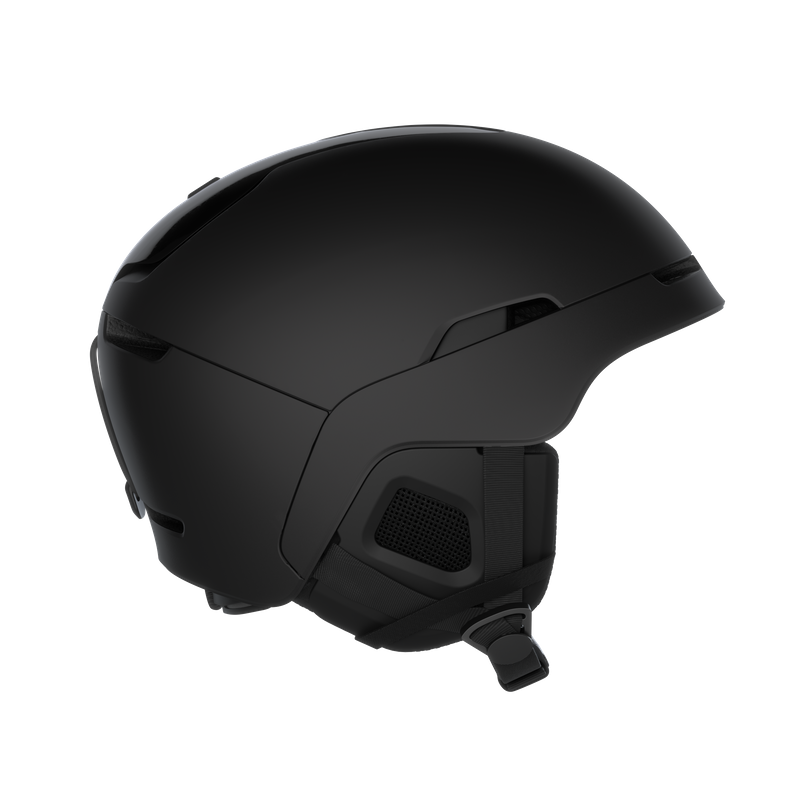 Black helmet on a white background