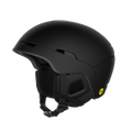 Black helmet with a visible brand logo on a white background
