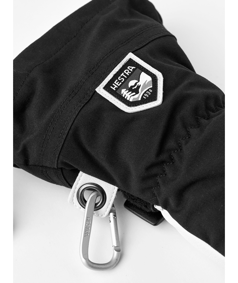 Gants de ski héliportés en cuir de l'armée à 3 doigts