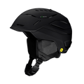 Black helmet with a visible brand logo on a transparent background